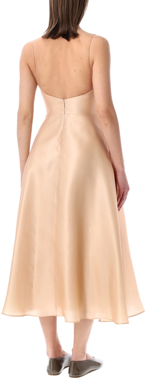 Alberta Ferretti Abito Tripla Organza Rosa Roze