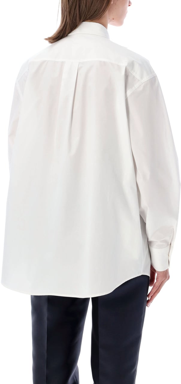 Alberta Ferretti Camicia Fiori Bianco Wit