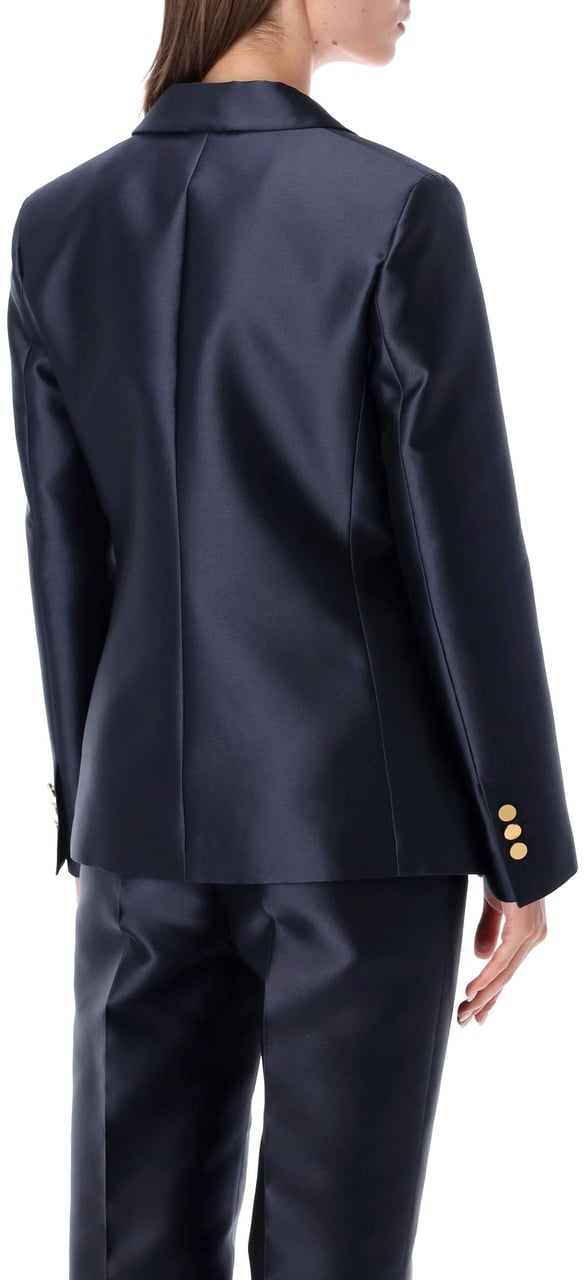 Alberta Ferretti Giacca Mikado Blue Navy