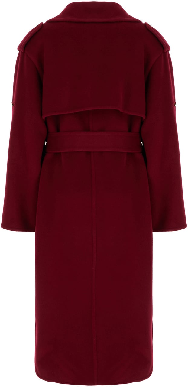 Alberta Ferretti Grape wool blend coat Paars
