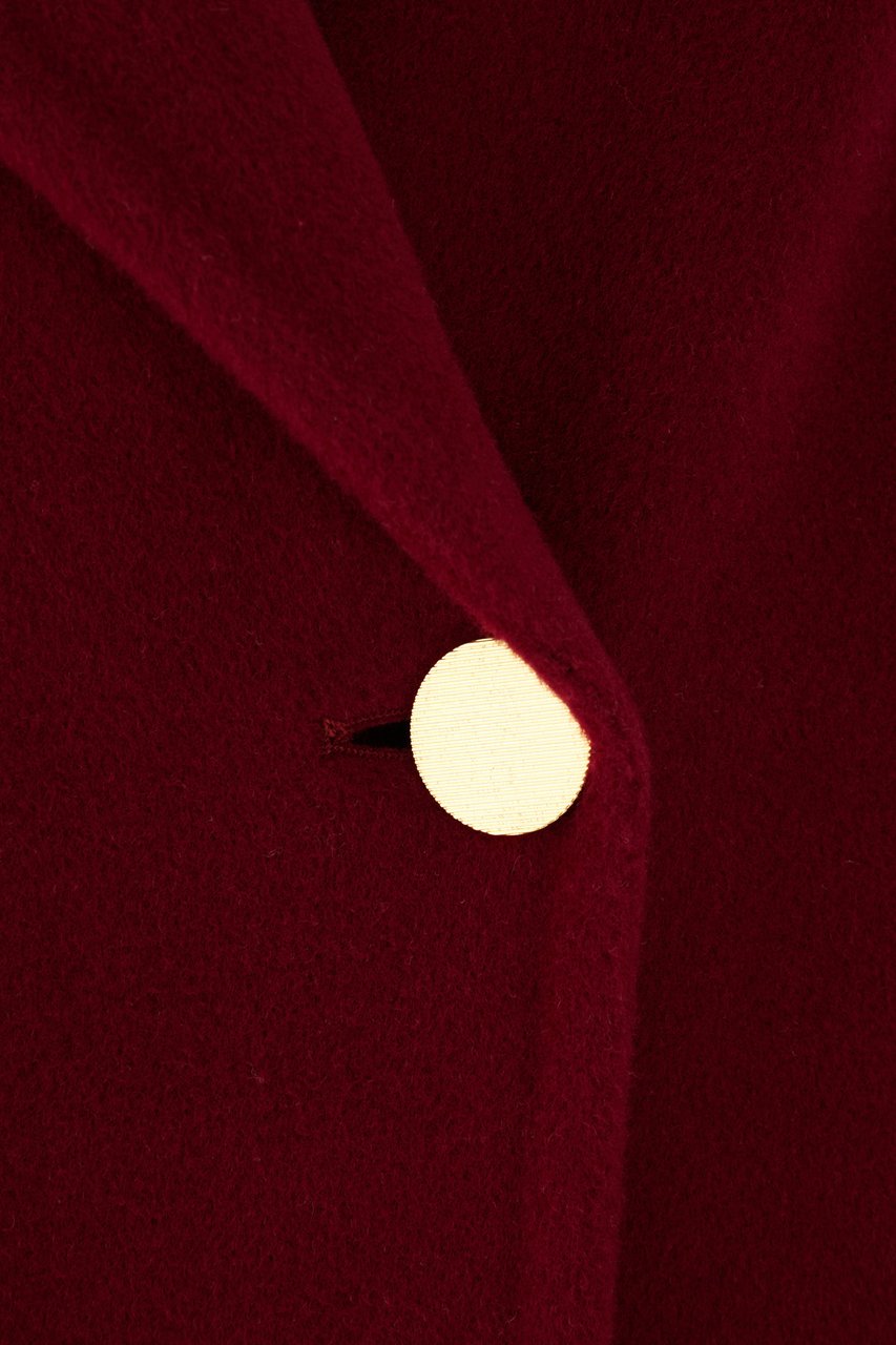 Alberta Ferretti Grape wool blend coat Paars