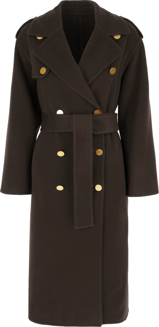Alberta Ferretti Dark grey wool blend coat Grijs