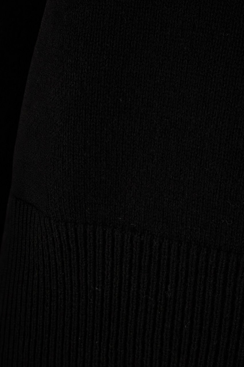 Alberta Ferretti Black wool blend sweater Zwart