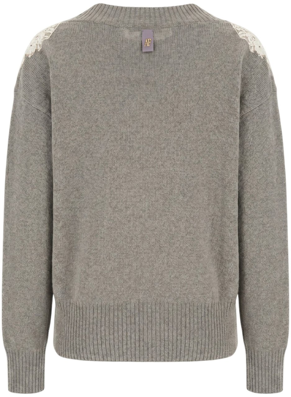 Alberta Ferretti Grey cashmere blend sweater Grijs