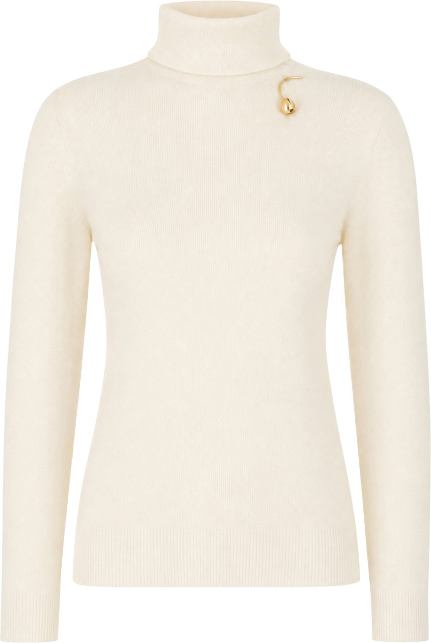 Alberta Ferretti Ivory wool blend sweater Neutraal