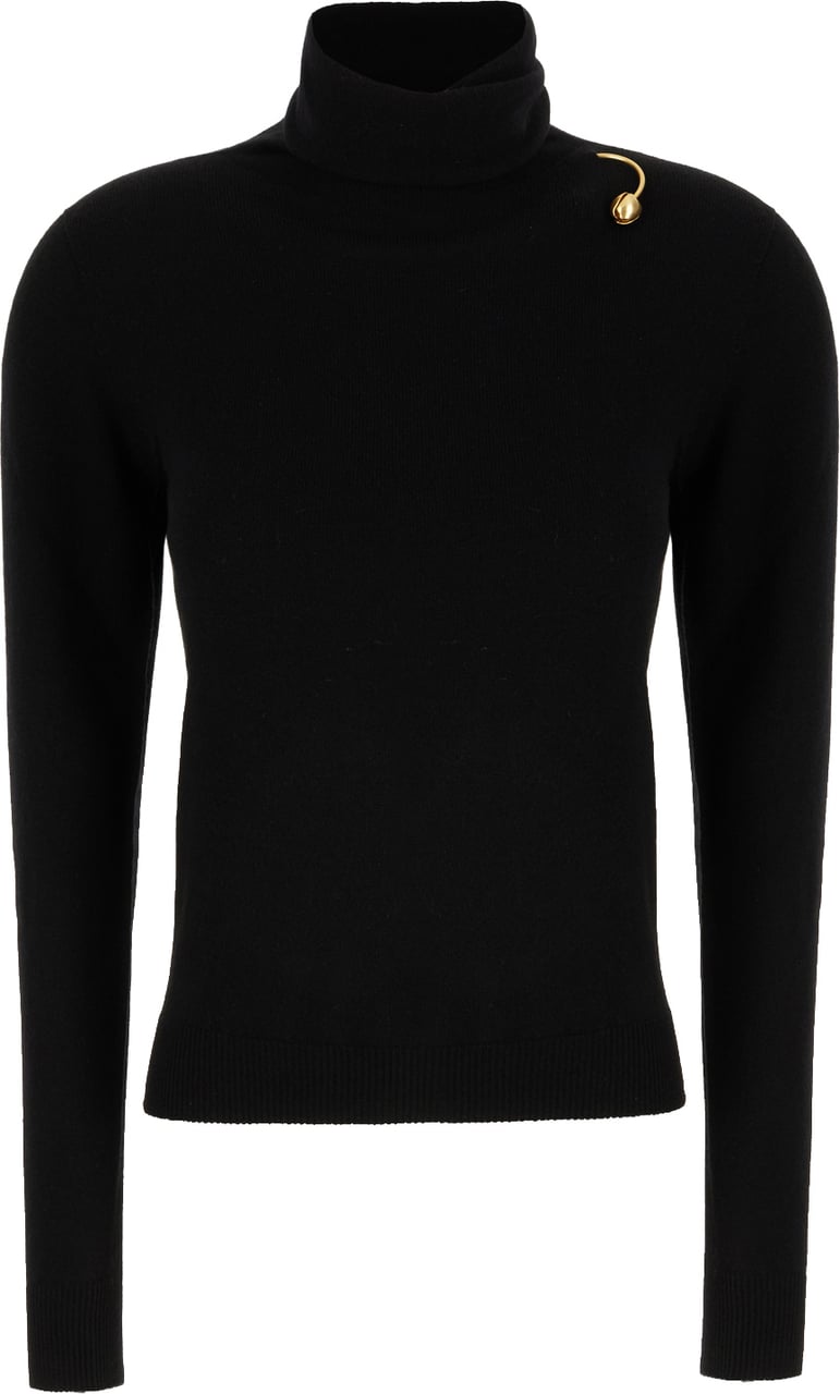 Alberta Ferretti Black wool blend sweater Zwart