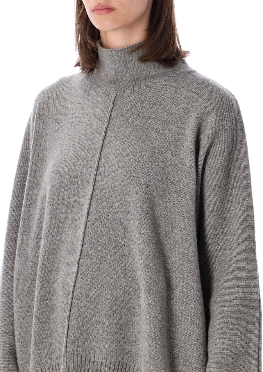 Alberta Ferretti Maglia Caschmire Cammello Grigio Taupe