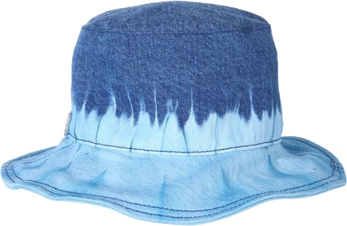 Alberta Ferretti Bucket Hat With Tie Dye Print Blauw