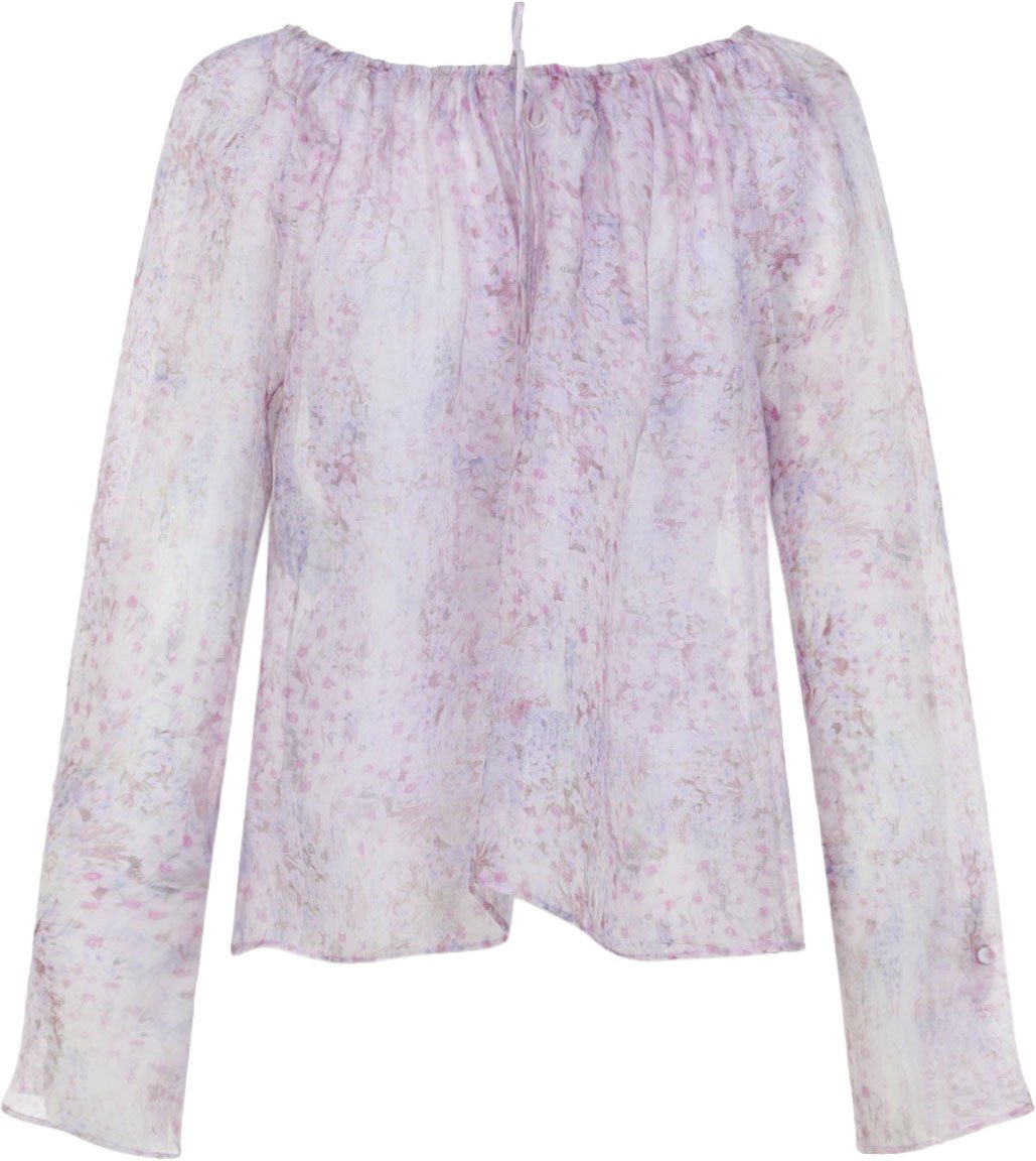 Alberta Ferretti Alberta Ferretti Printed Organza Blouse Divers