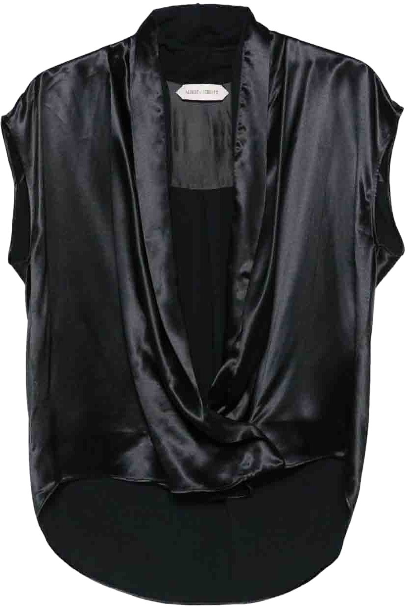 Alberta Ferretti Shirts Black Zwart