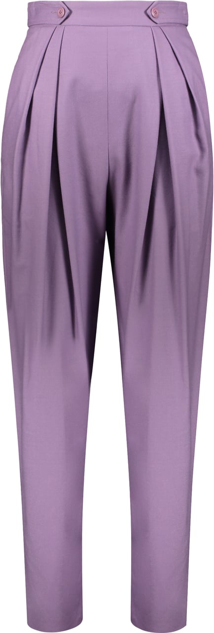 Alberta Ferretti Virgin wool trousers Paars