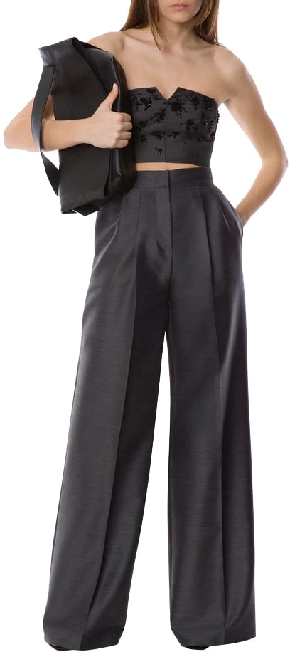 Alberta Ferretti Trousers Black Zwart