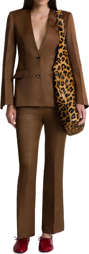 Alberta Ferretti Trousers Brown Bruin