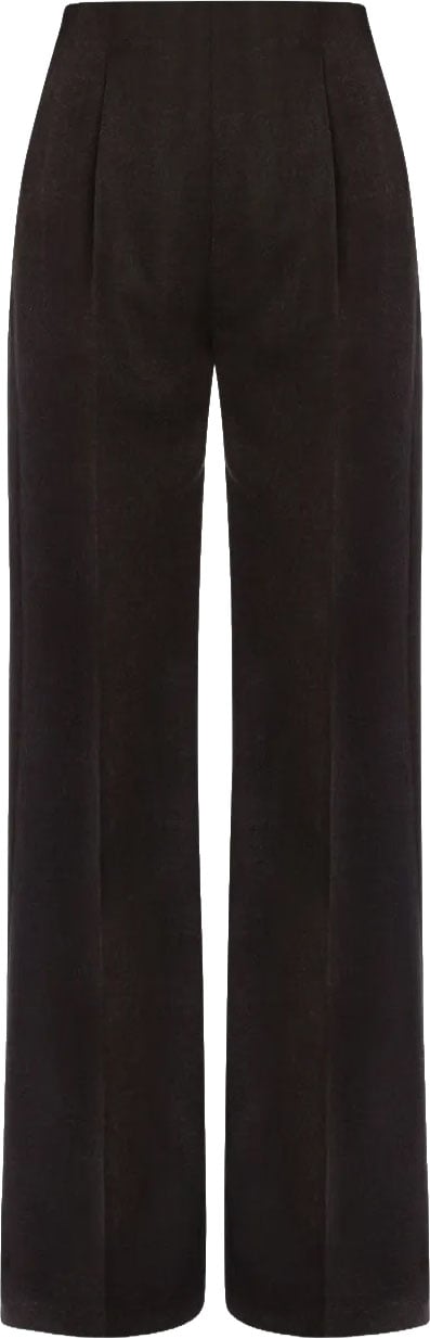Alberta Ferretti Tailored Straight-Leg Pants with Minimalist Design Zwart