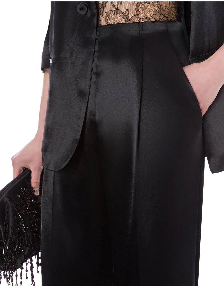 Alberta Ferretti Trousers Black Zwart