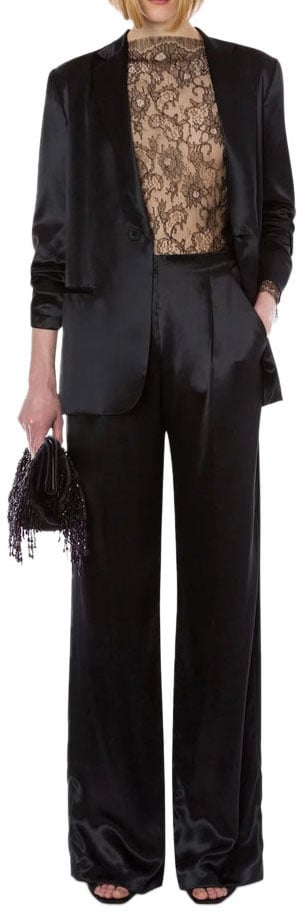 Alberta Ferretti Trousers Black Zwart