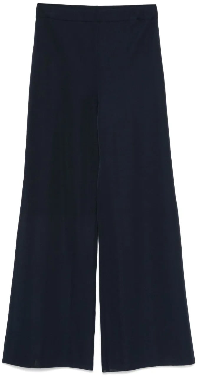 Alberta Ferretti Tailored Straight-Leg Pants with Minimalist Design Zwart