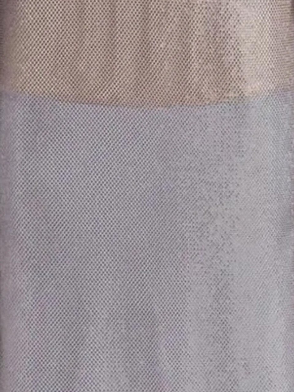 Alberta Ferretti Two-Tone Silver Mesh Dress with Fitted Silhouette Grijs