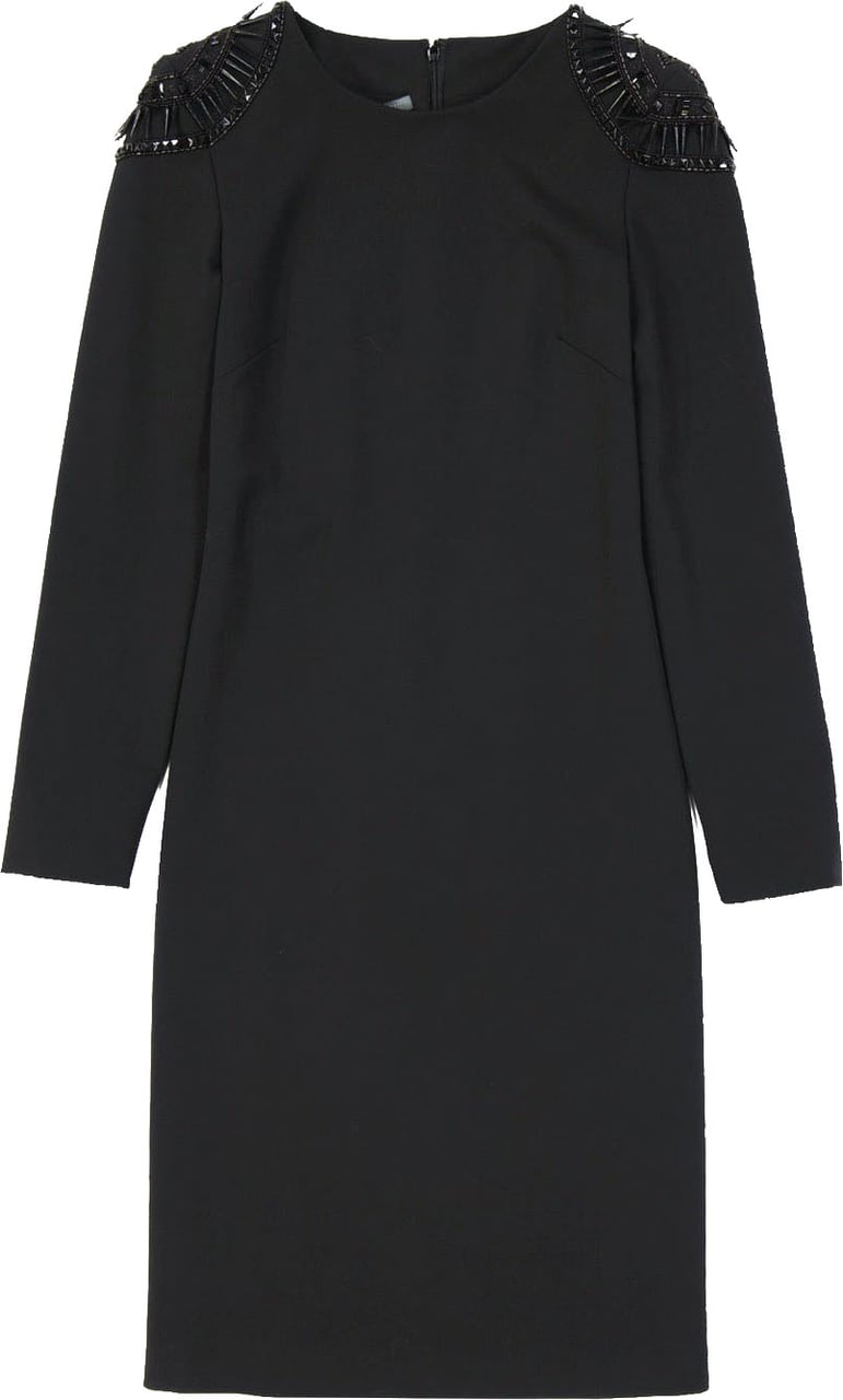Alberta Ferretti Alberta Ferretti Wool Blend Dress Zwart