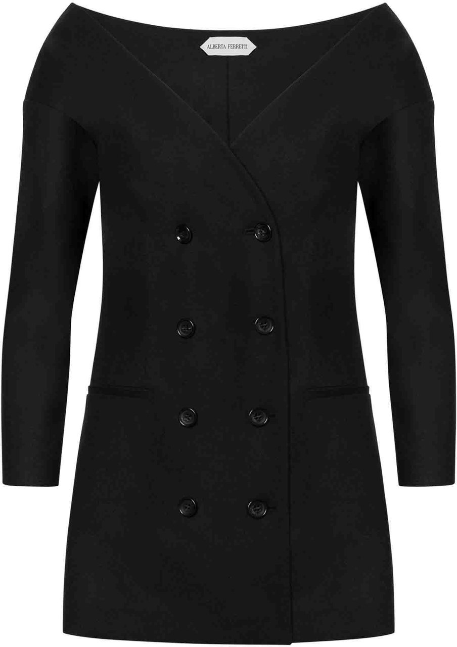 Alberta Ferretti Jackets Black Zwart