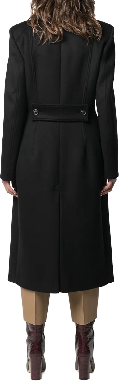 Alberta Ferretti Structured Capospalla with Clean Silhouette and Minimal Detailing Zwart
