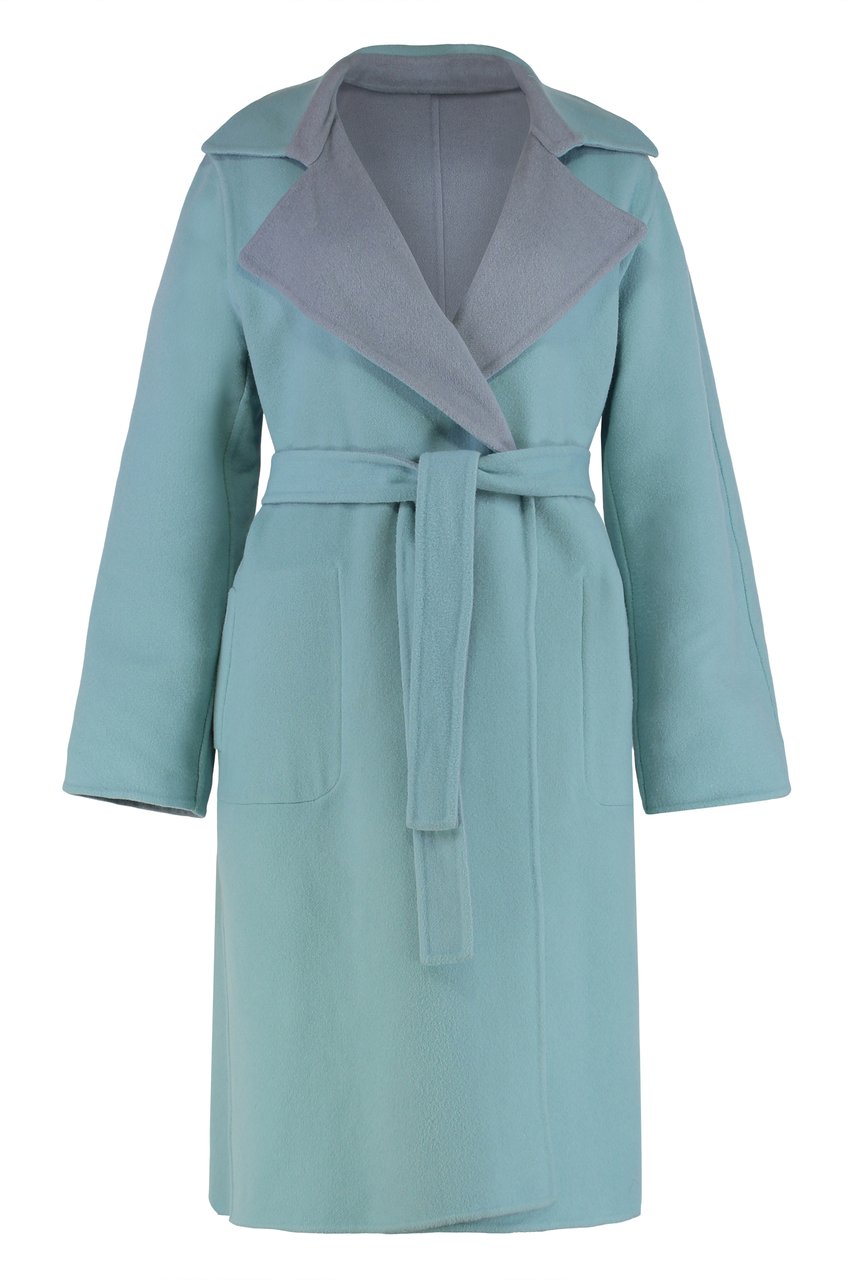 Alberta Ferretti Reversible coat in wool and cashmere Grijs
