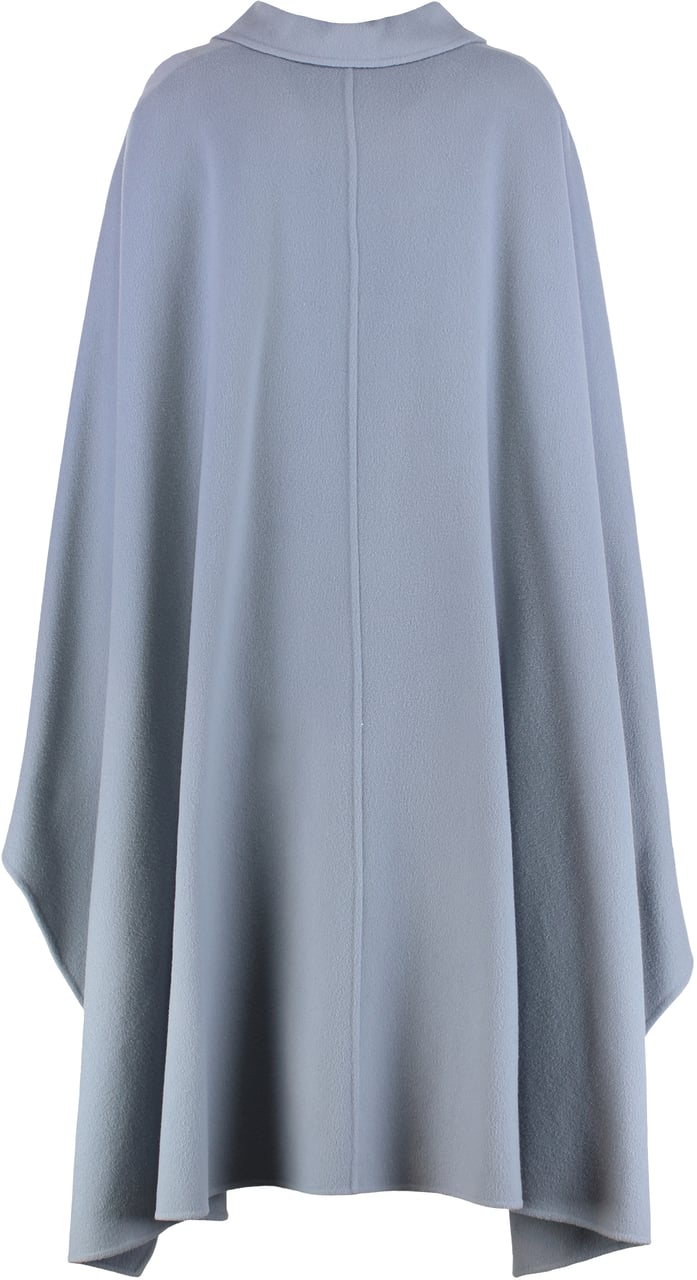 Alberta Ferretti Long wool coat Grijs