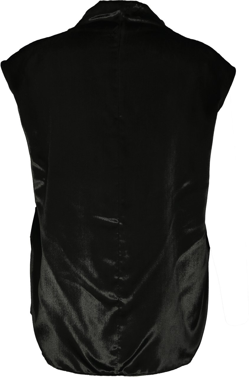 Alberta Ferretti Top Black Zwart