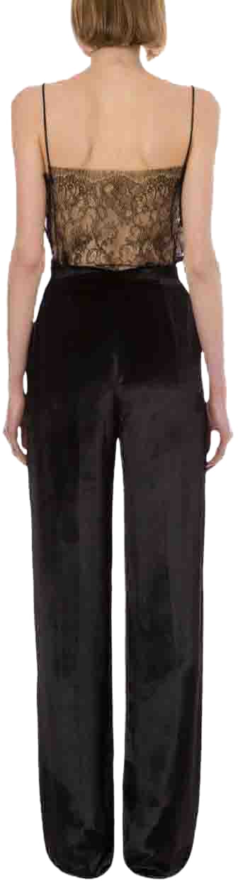 Alberta Ferretti Top Black Zwart