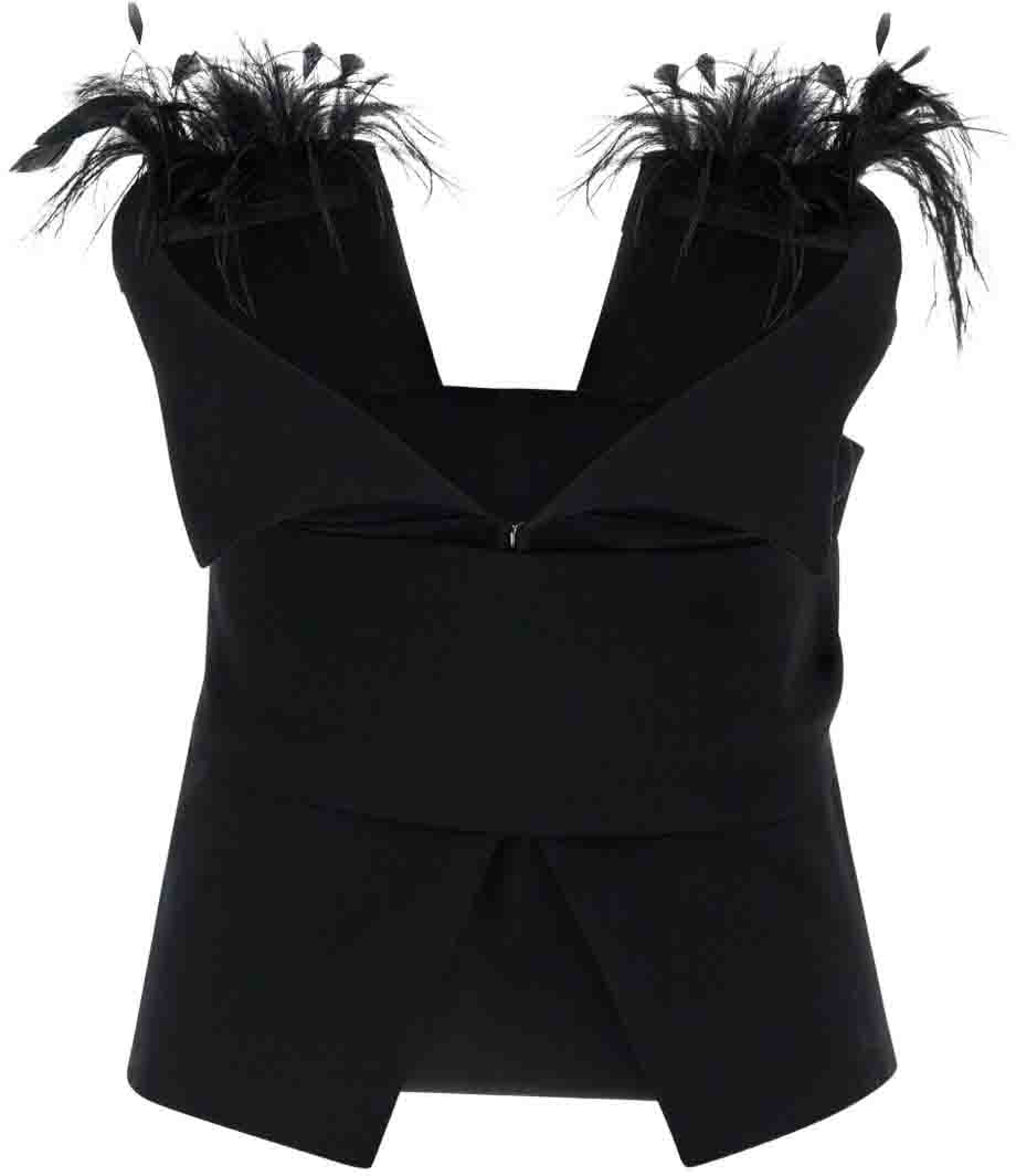 Alberta Ferretti Top Black Zwart