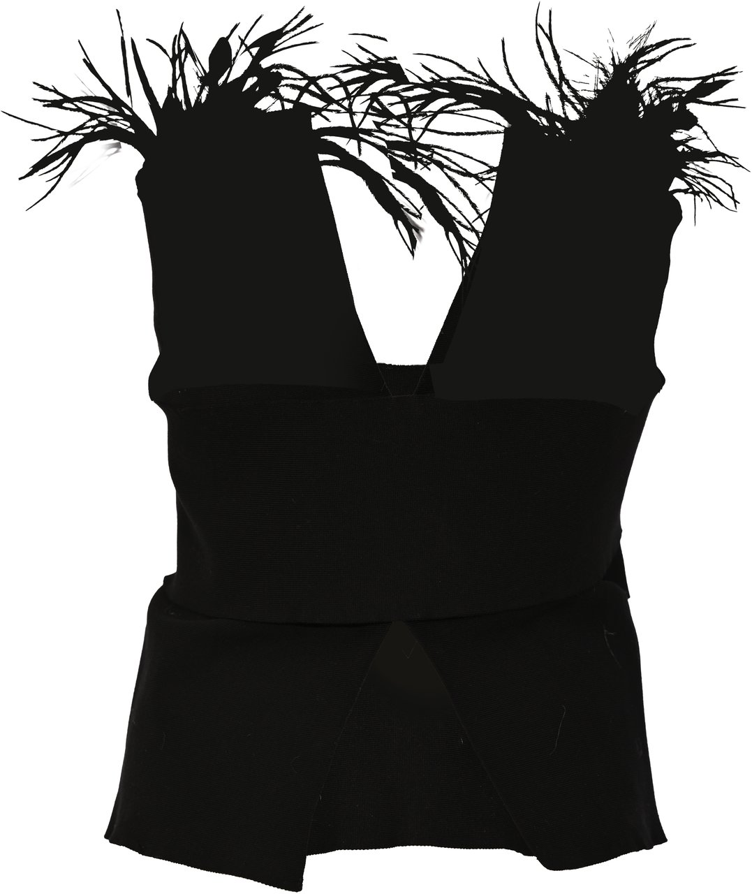 Alberta Ferretti Top Black Zwart