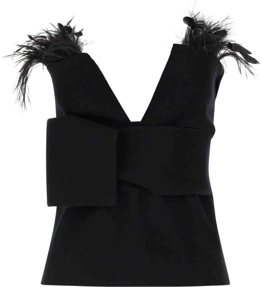 Alberta Ferretti Top Black Zwart