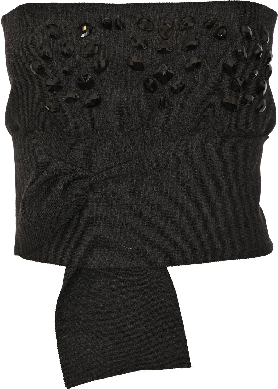 Alberta Ferretti Top Grey Grijs