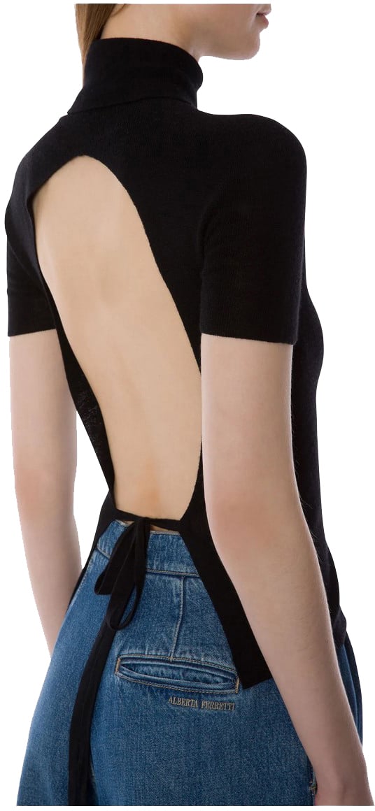 Alberta Ferretti Sweaters Black Zwart
