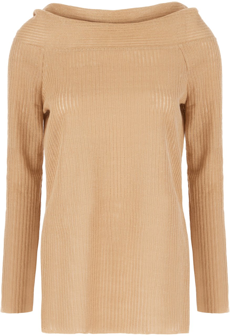 Alberta Ferretti Alberta Ferretti Skin pink linen sweater Roze