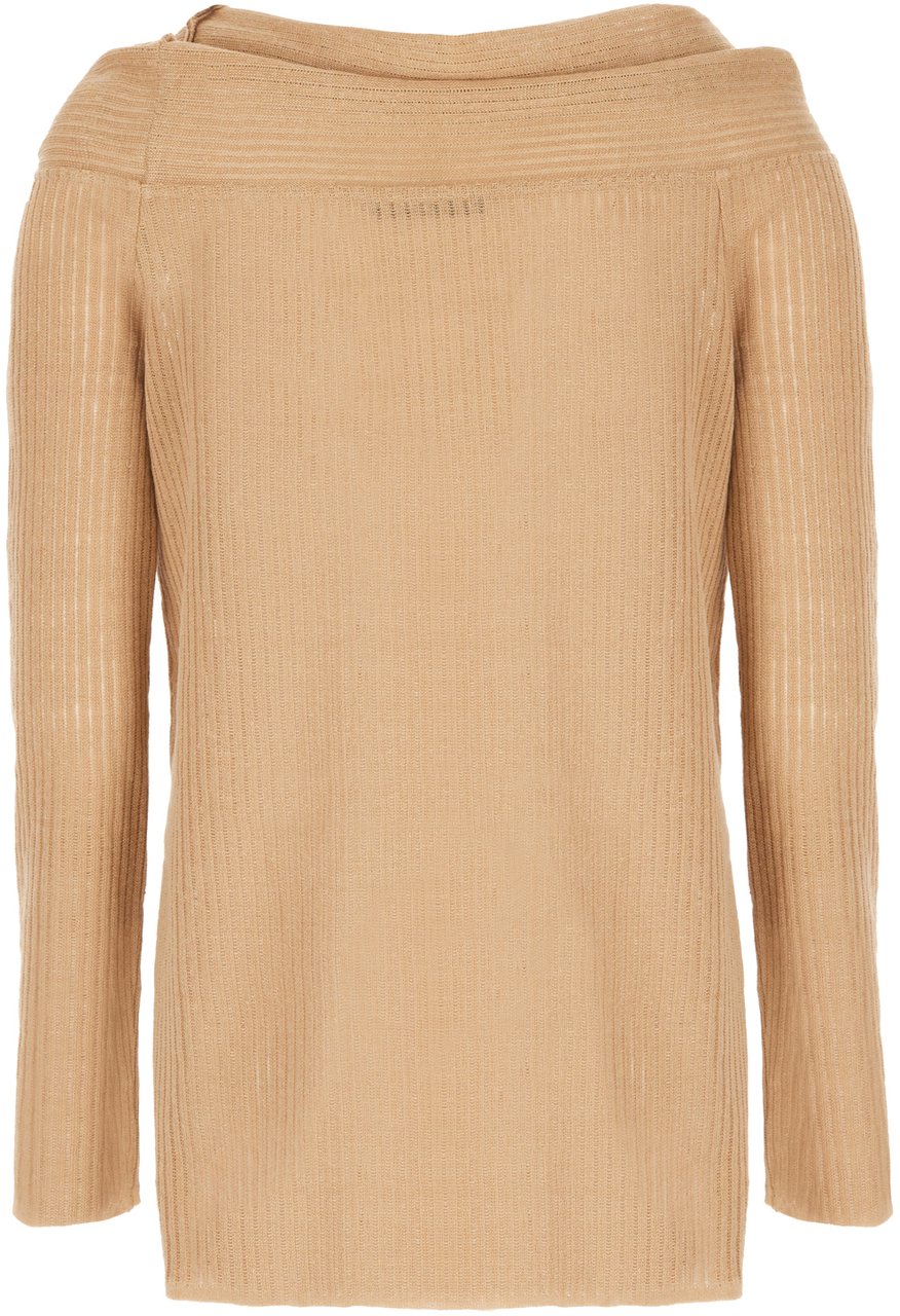 Alberta Ferretti Alberta Ferretti Skin pink linen sweater Roze