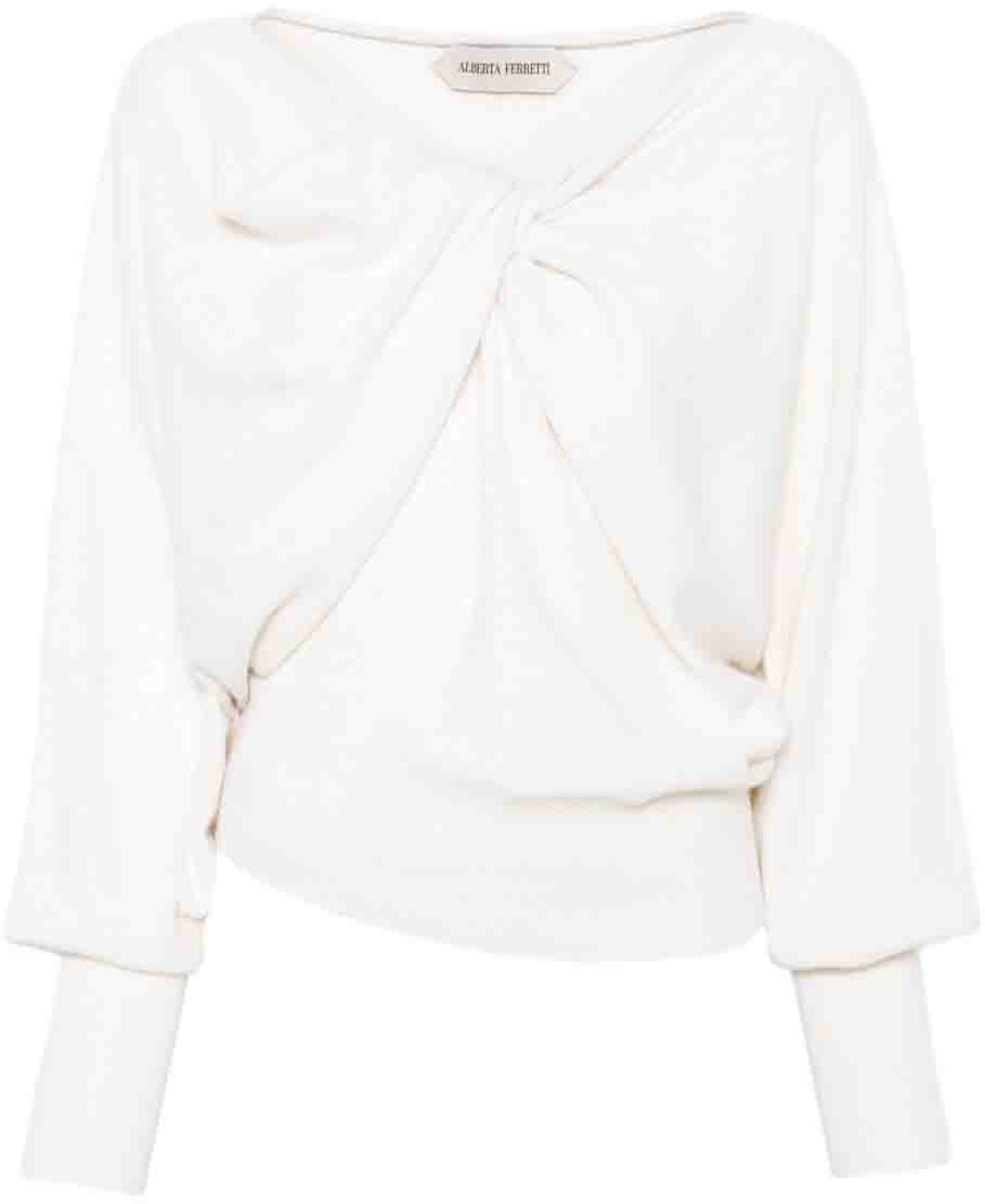 Alberta Ferretti Sweaters Ivory Wit