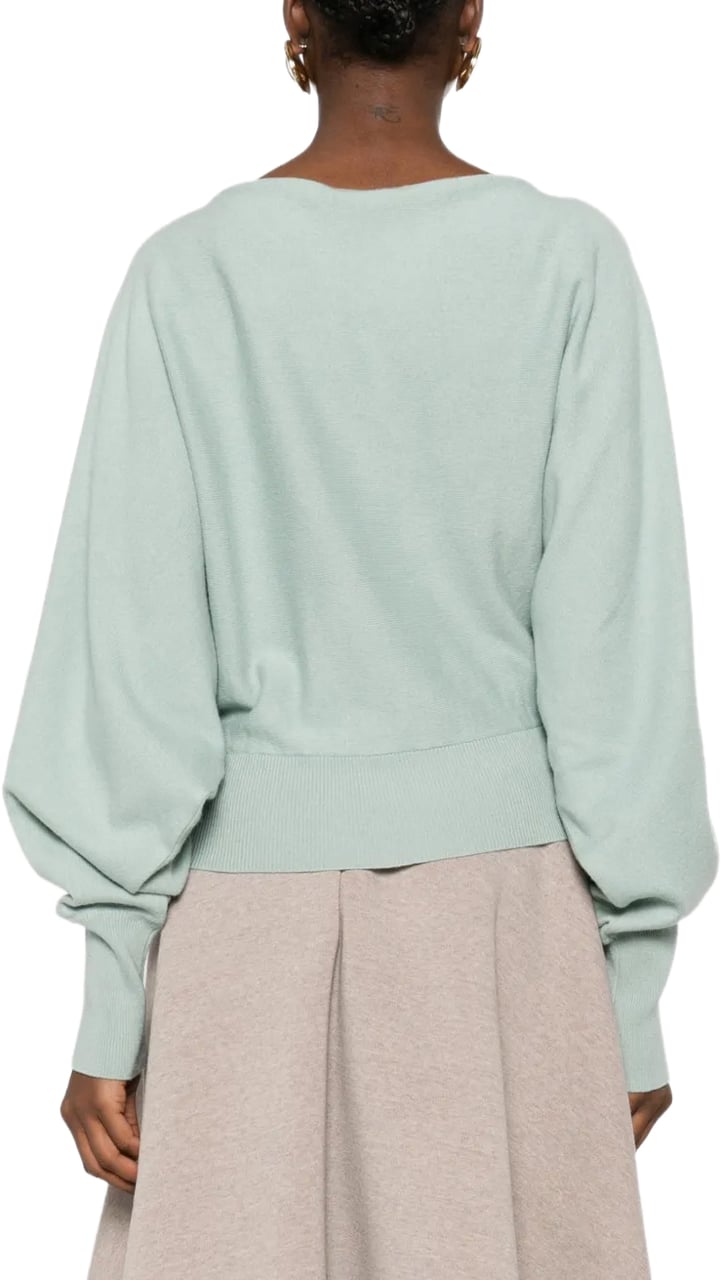 Alberta Ferretti Classic Knit Sweater with Design Wit