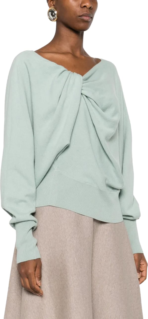 Alberta Ferretti Classic Knit Sweater with Design Wit