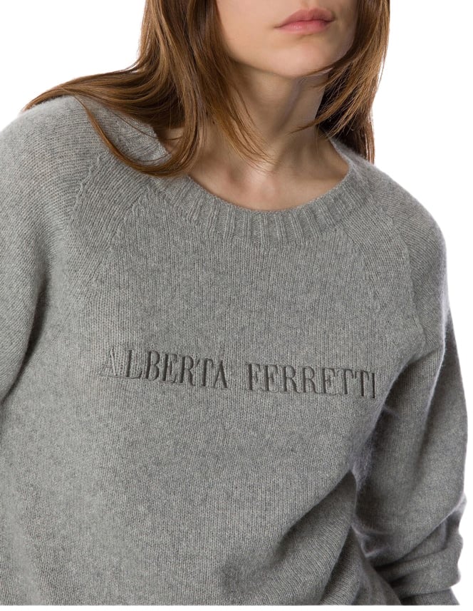 Alberta Ferretti Sweaters Gray Grijs