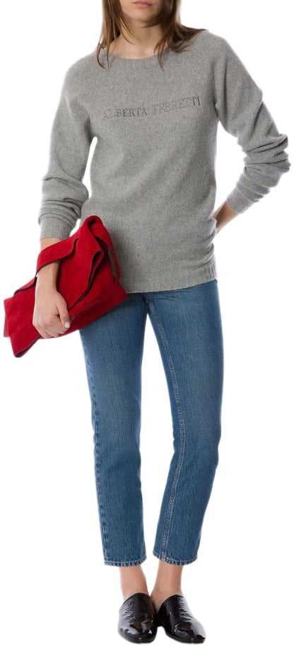 Alberta Ferretti Sweaters Gray Grijs