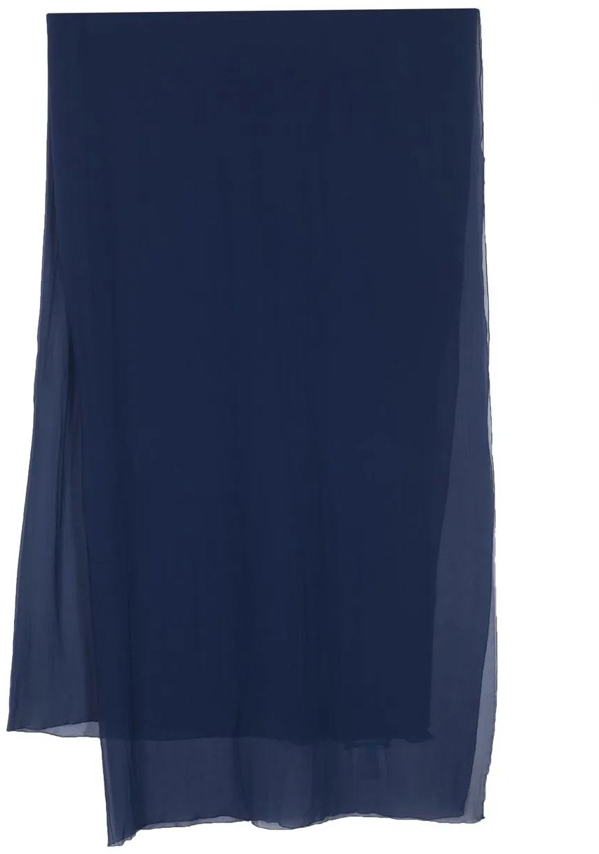 Alberta Ferretti Flowing Neutral Scarf with Refined Sheen Zwart