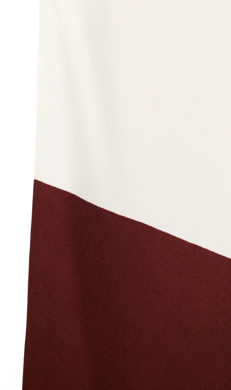 Alberta Ferretti Geometric Color-Block Foulard Wit