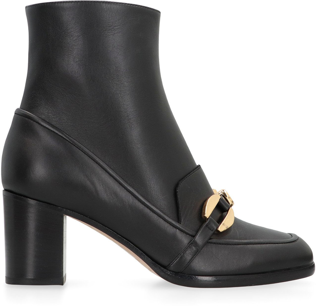 Alberta Ferretti Leather boots Zwart