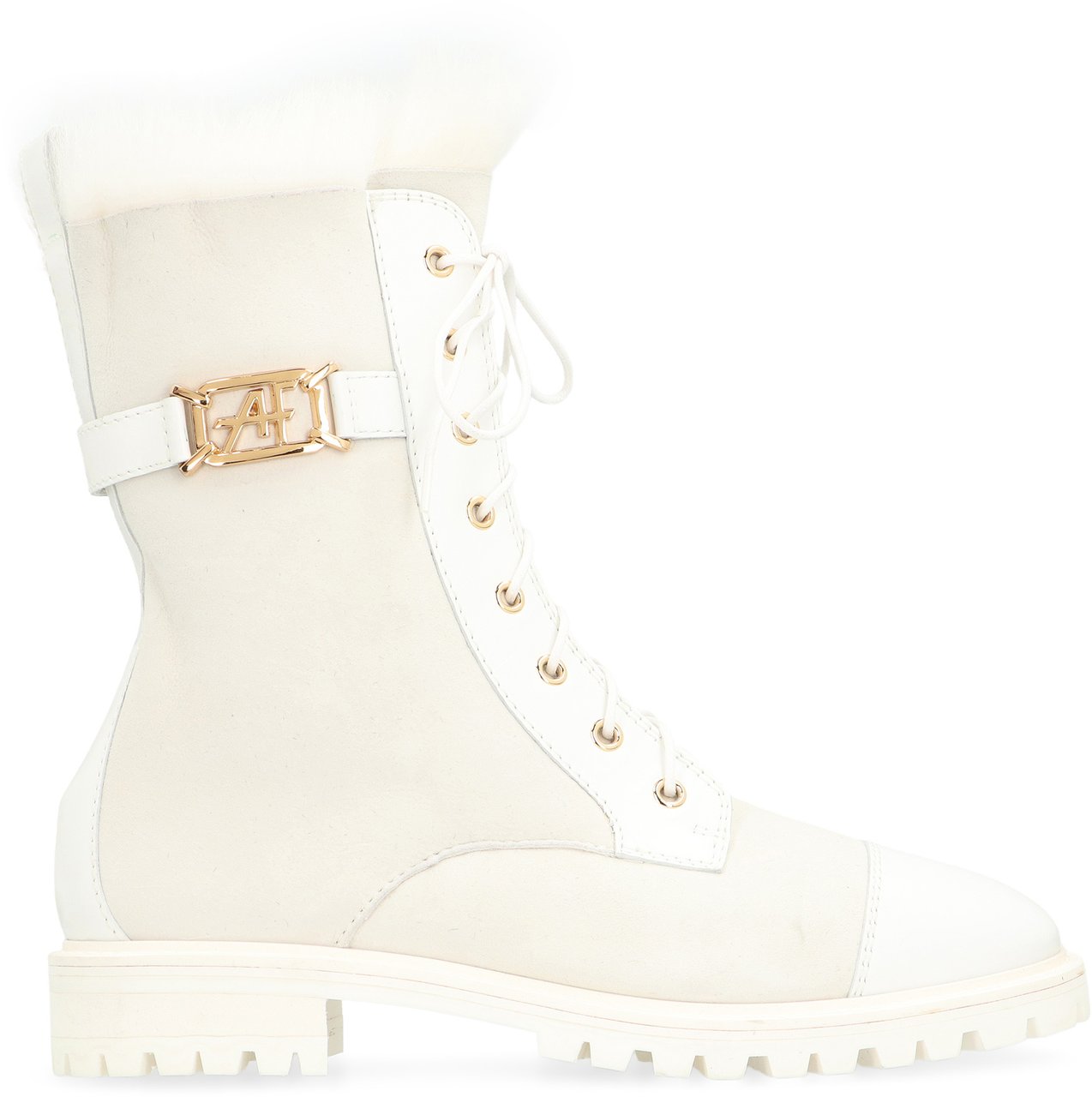 Alberta Ferretti Suede ankle boots Wit