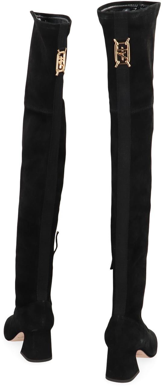 Alberta Ferretti Suede boots Zwart