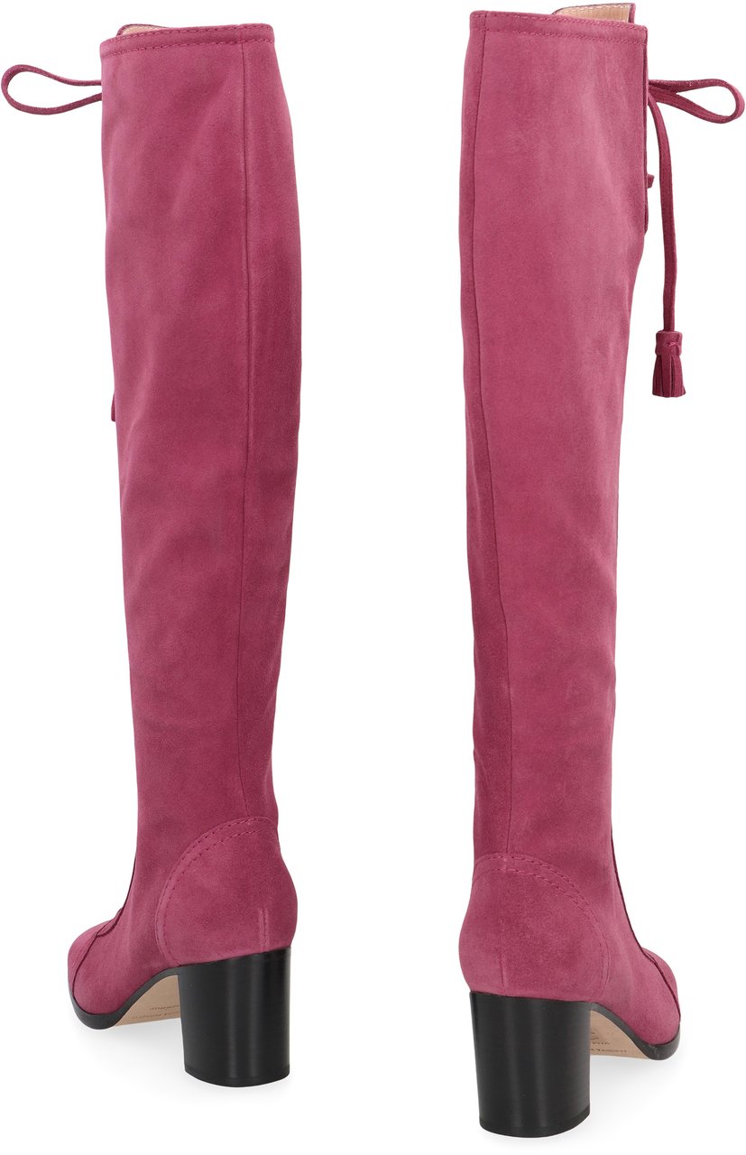 Alberta Ferretti Suede leather boots Paars