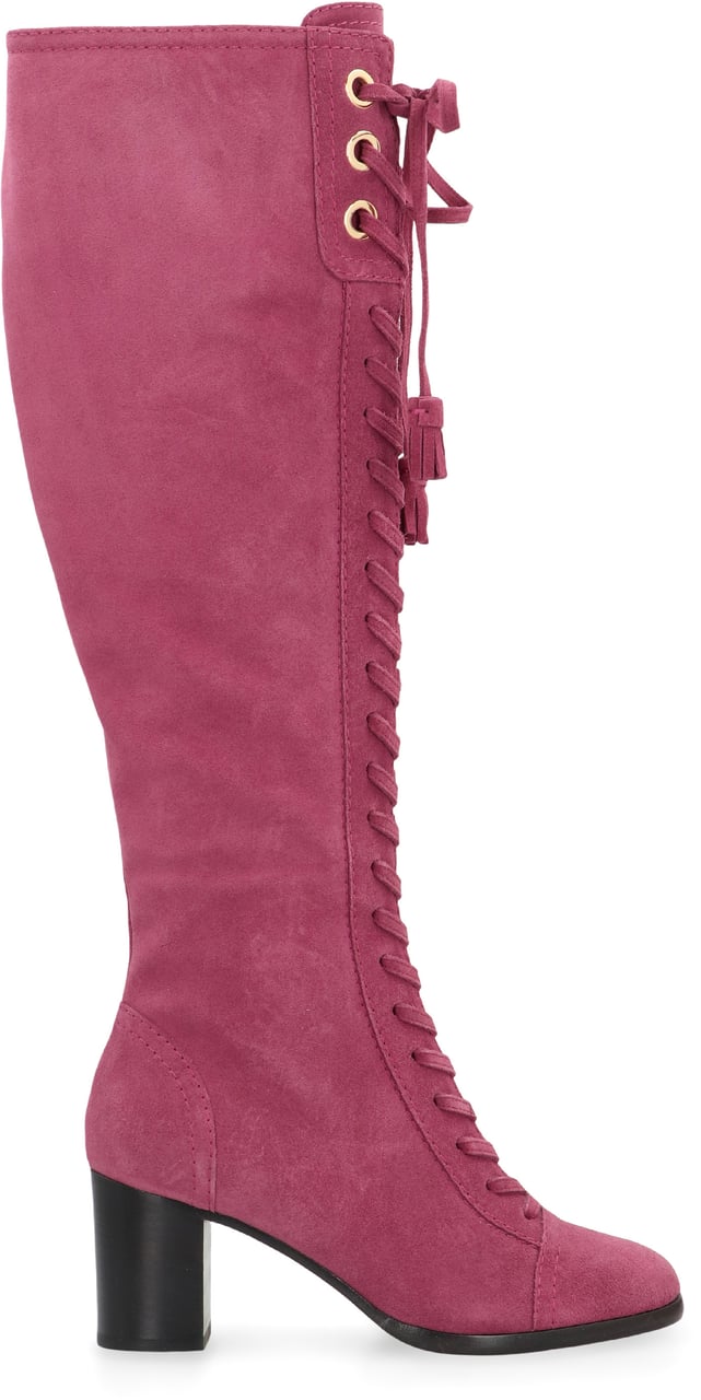 Alberta Ferretti Suede leather boots Paars