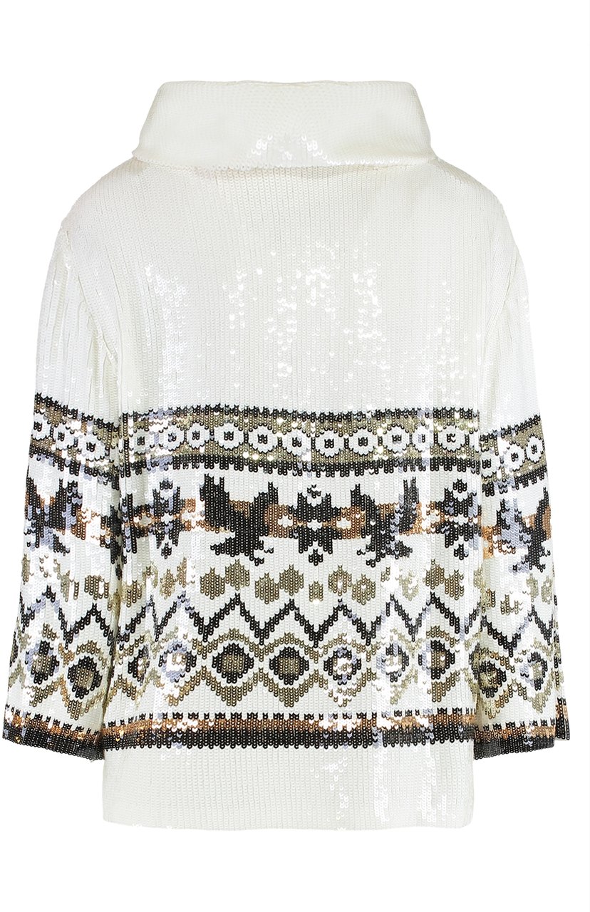 Alberta Ferretti Sequined blouse Wit