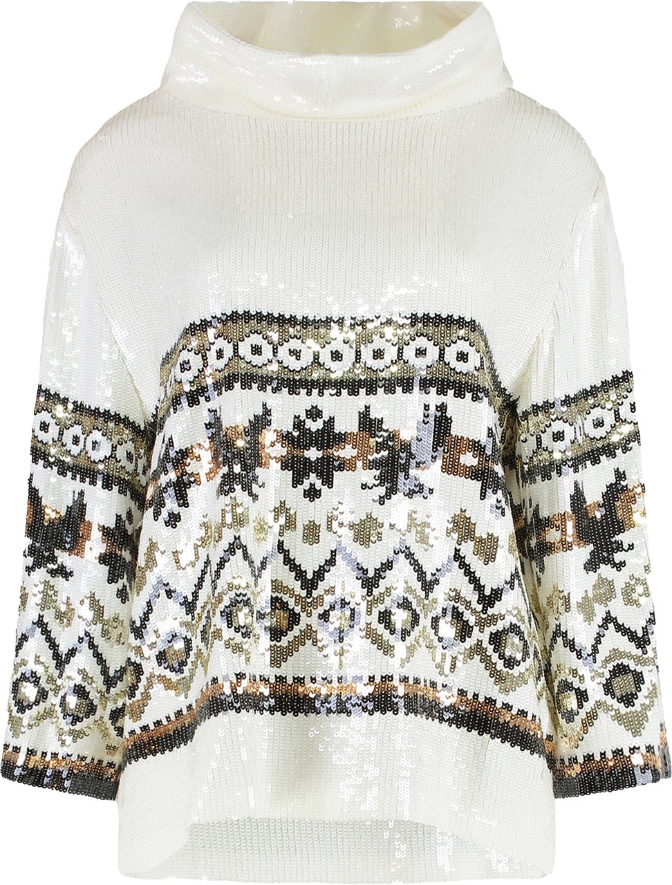 Alberta Ferretti Sequined blouse Wit